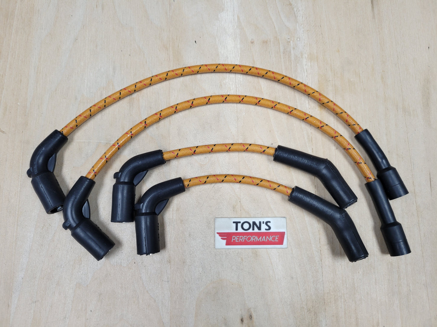 Cloth Braided Plug Wires M8 Harley Softail 2018+ / Road King ST, CVO Street Glide 2024+