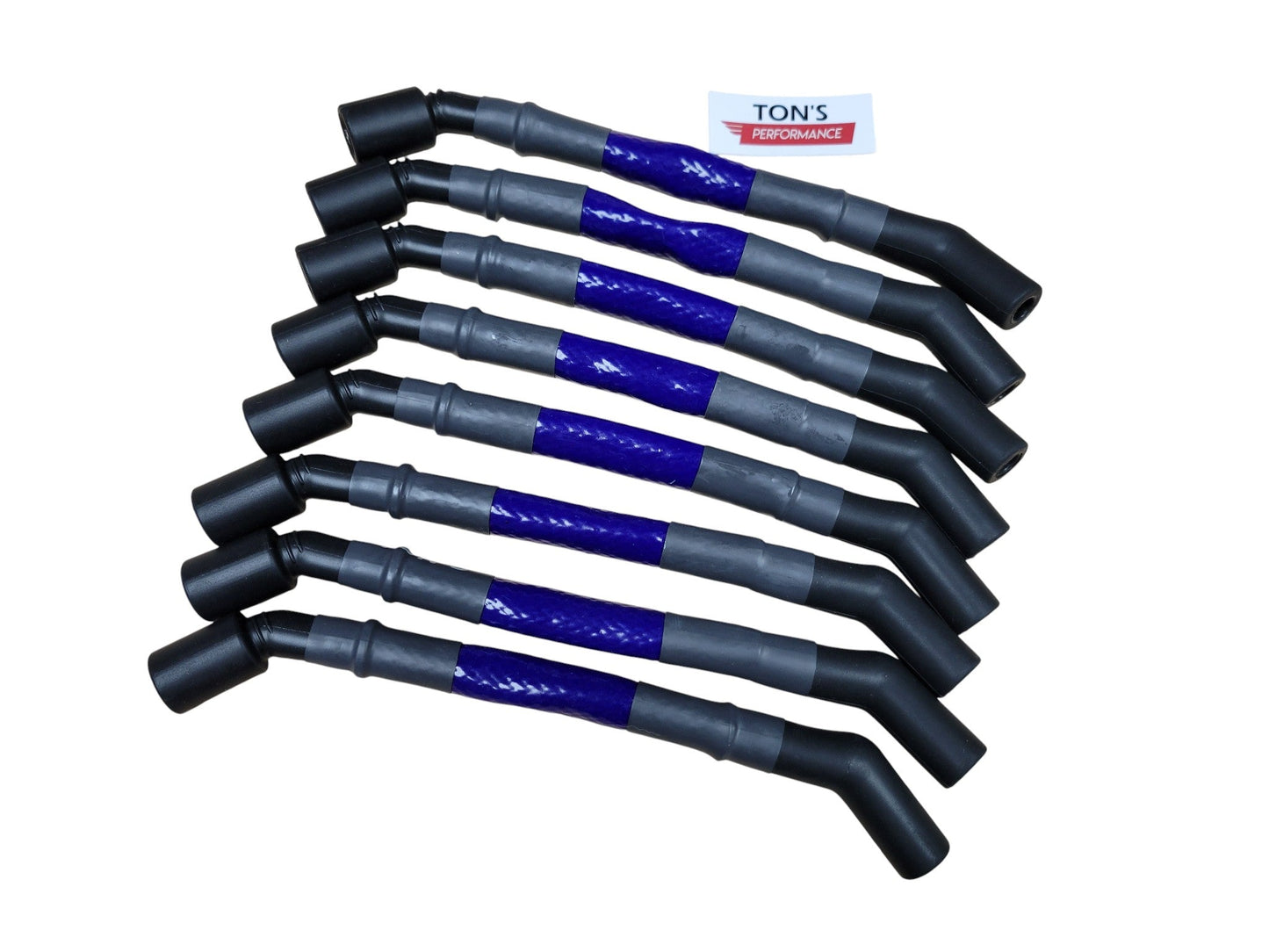 10mm SLEEVED LS Angled Spark Plug Wires CAR, TRUCK, & SUV 10" or 11" LENGTH (4.8L, 5.3L, 6.0L, 6.2L ENGINES)