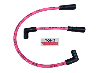 Ton's 10mm Spark Plug Wires - Harley Dyna Softail 1999 - 2017 / PAIR OF REPLACEMENT OEM LENGTH WIRES