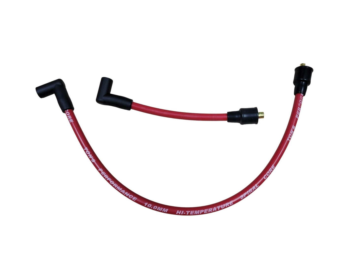 Ton's 10mm Spark Plug Wires - Harley Dyna Softail 1986 - 1998 / PAIR OF REPLACEMENT OEM LENGTH WIRES