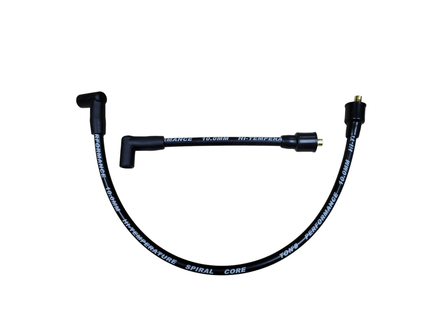 Ton's 10mm Spark Plug Wires - Harley Dyna Softail 1986 - 1998 / PAIR OF REPLACEMENT OEM LENGTH WIRES