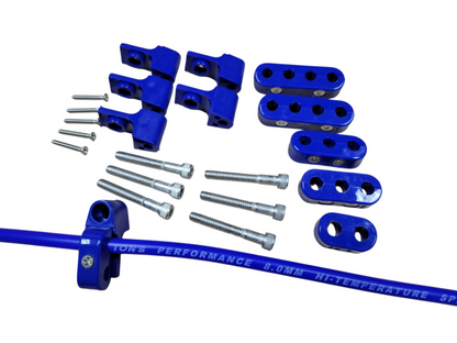 Ton's Performance Clamp-On Valve Cover, Horizontal Wire Separators for 7-8mm Ignition Cable