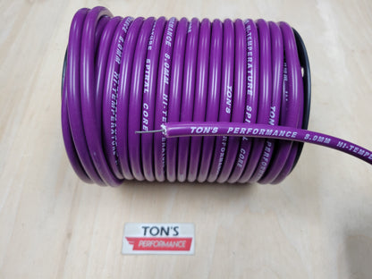 Ton's Performance 8mm Spiral Suppression Core 100% Silicone Spark Plug wire 100' roll