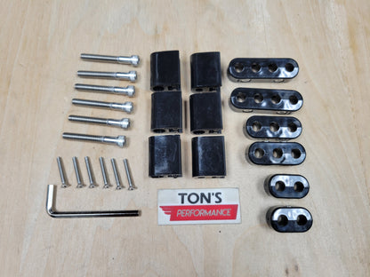 Ton's Performance Clamp-On Valve Cover, Vertical Wire Loom Separators for 7-8mm Ignition Cable