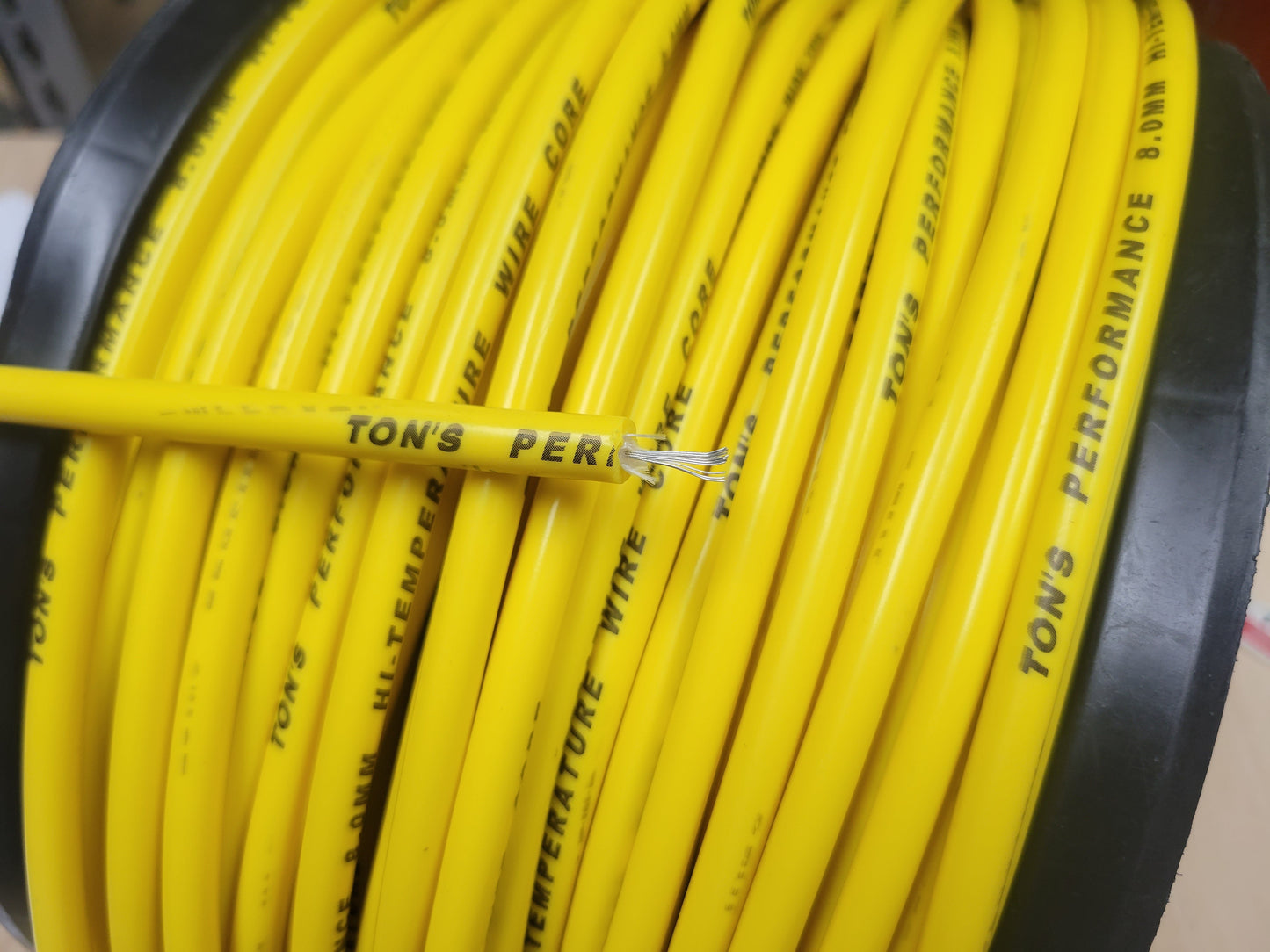 Ton's Performance 8mm Wire-Core 100% Silicone Spark Plug wire 100' spool roll