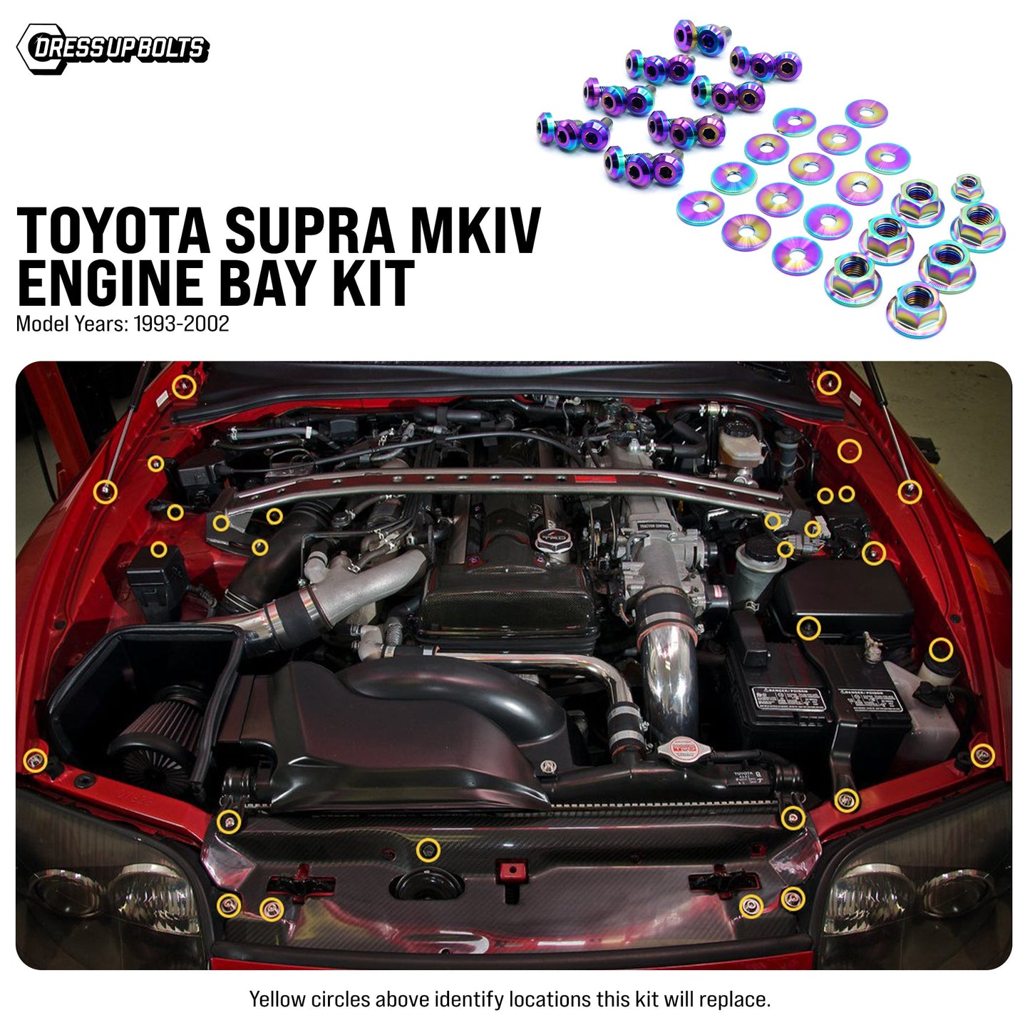 Titanium Engine Bay Kit - Toyota Supra MKIV (1993-2002)