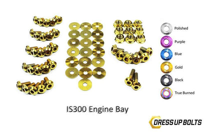 Lexus IS300 (1998-2005) Titanium Dress Up Bolts Full Engine Bay Kit