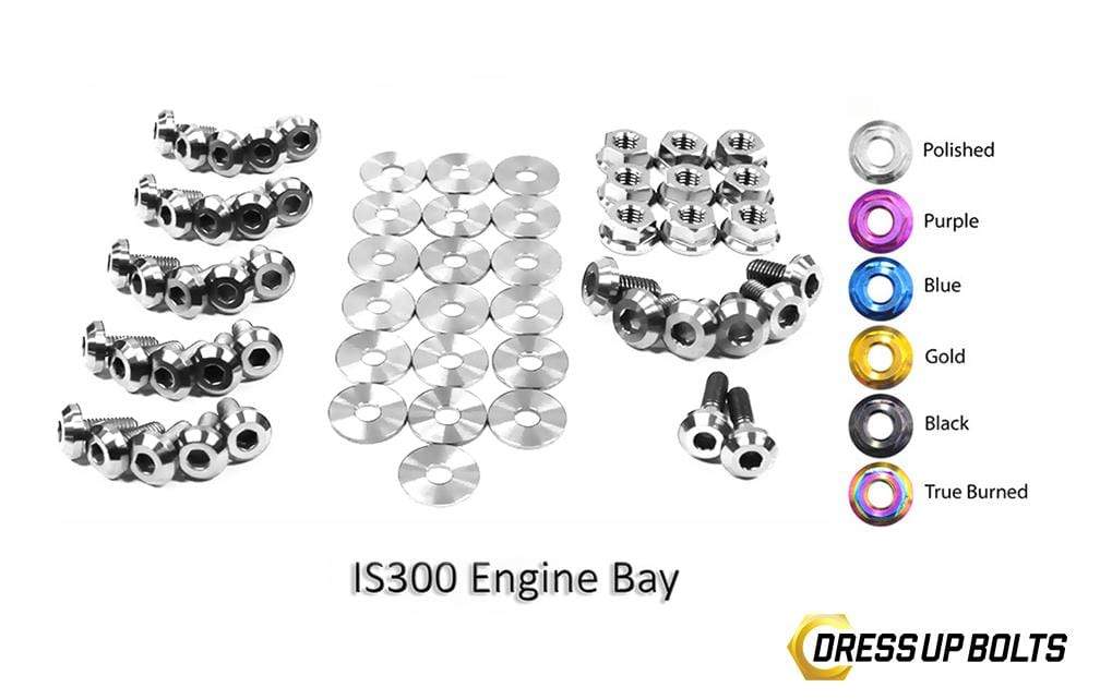 Lexus IS300 (1998-2005) Titanium Dress Up Bolts Full Engine Bay Kit