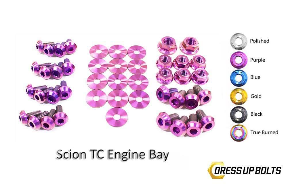 Scion tC (2005-2010) Titanium Dress Up Bolts Engine Bay Kit