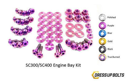 Lexus SC300/SC400 (1992-2000) Titanium Dress Up Bolts Engine Bay Kit