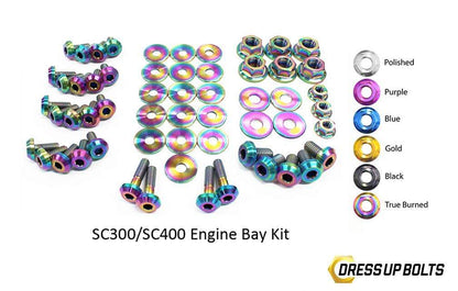 Lexus SC300/SC400 (1992-2000) Titanium Dress Up Bolts Engine Bay Kit