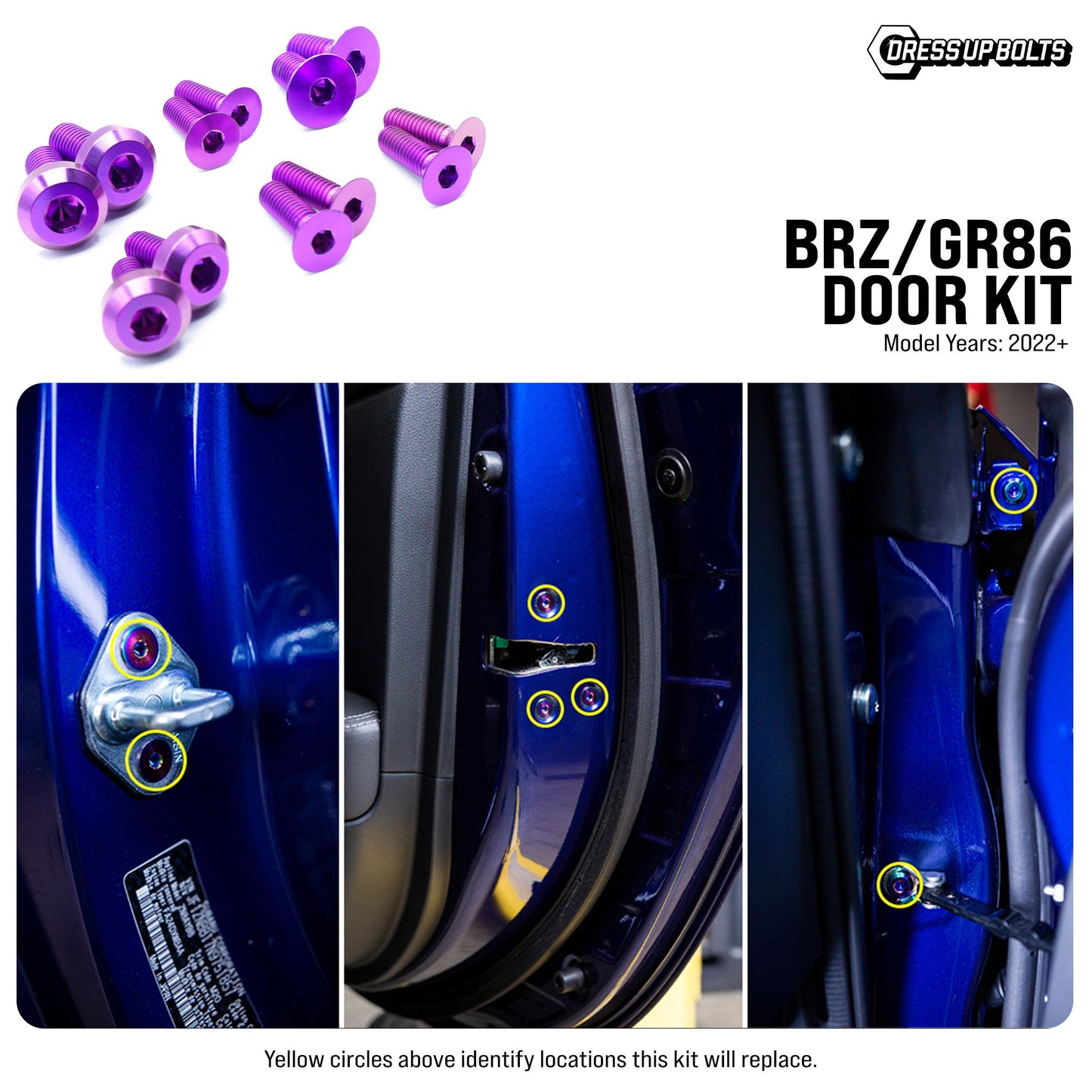 Titanium Hardware Door Kit - Toyota GR86/Subaru BRZ (2022+)