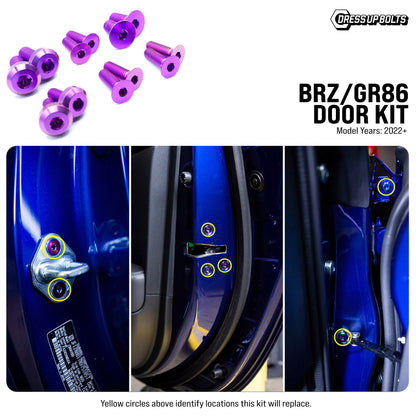 Titanium Hardware Door Kit - Toyota GR86/Subaru BRZ (2022+)