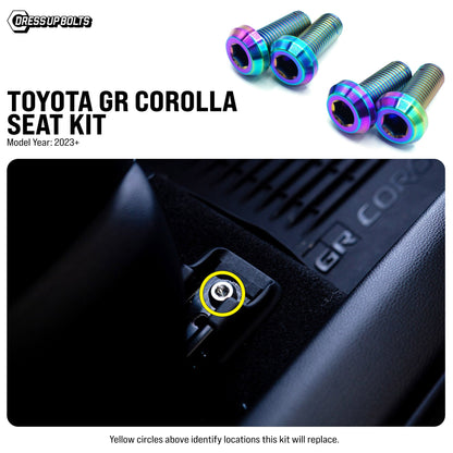 Titanium Hardware Seat Kit - Toyota GR Corolla (2023+)