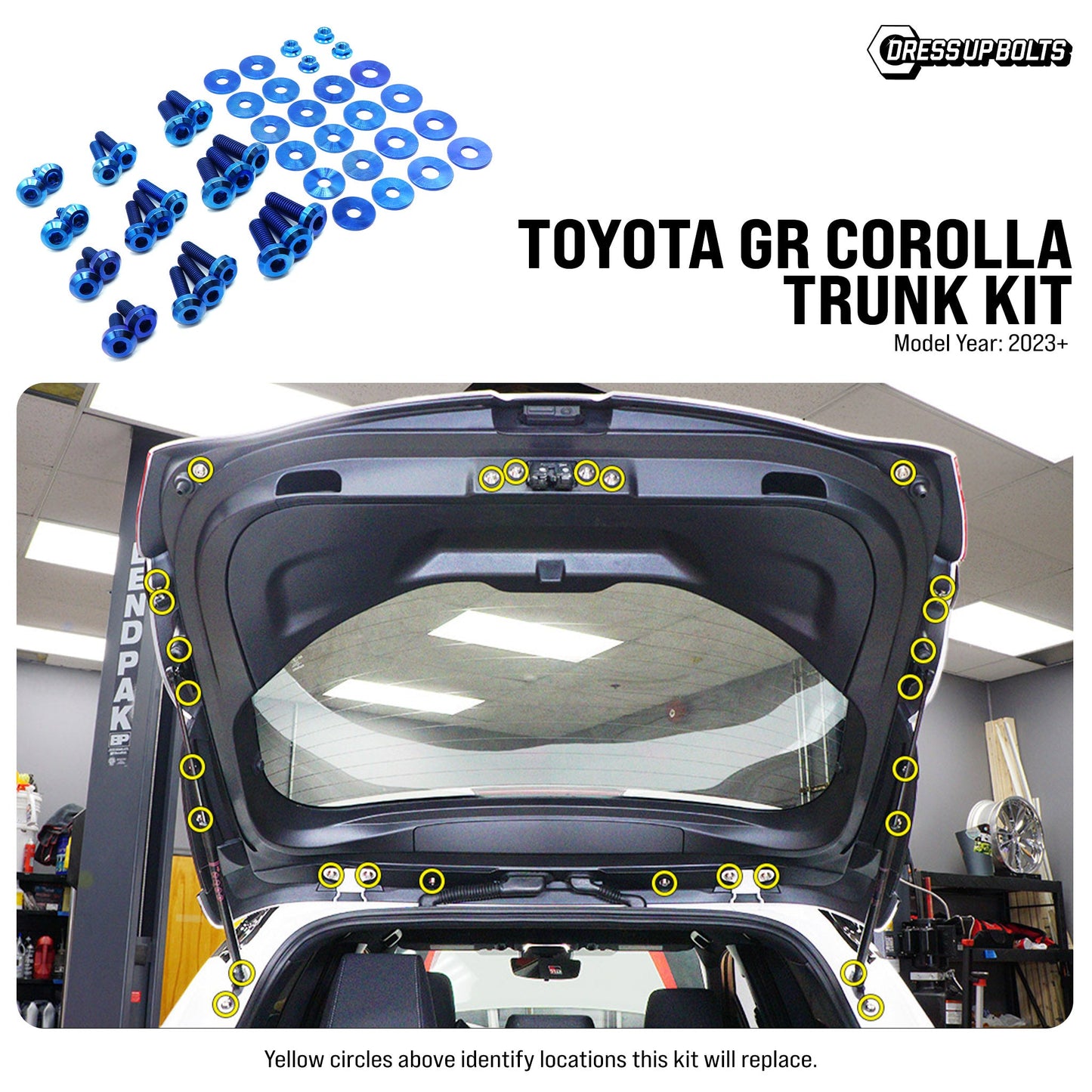 Titanium Hardware Trunk Kit - Toyota GR Corolla (2023+)