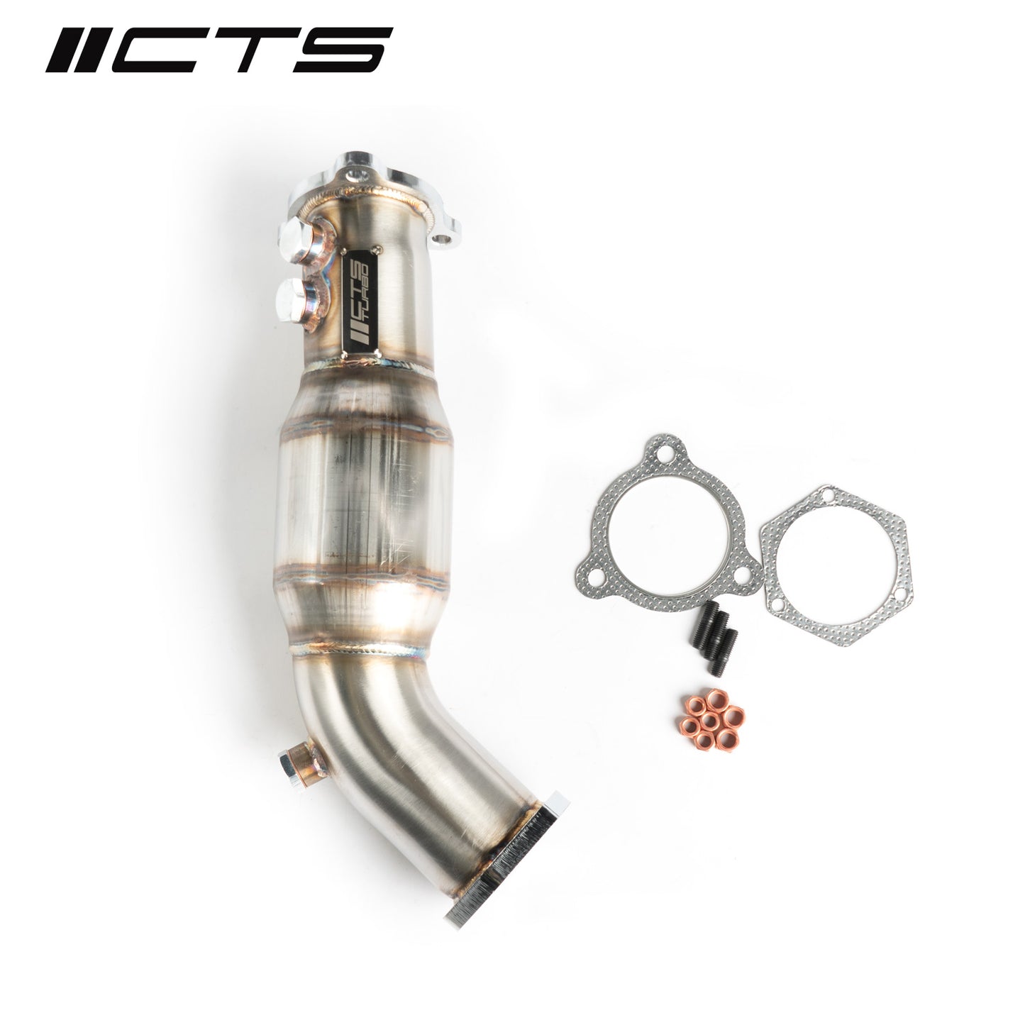 CTS Turbo B6 Audi A4 1.8T High Flow Cat Pipe CTS-EXH-TP-0002-B6-CAT