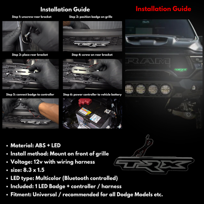 TRX LED Badge: (Multicolor Flow)