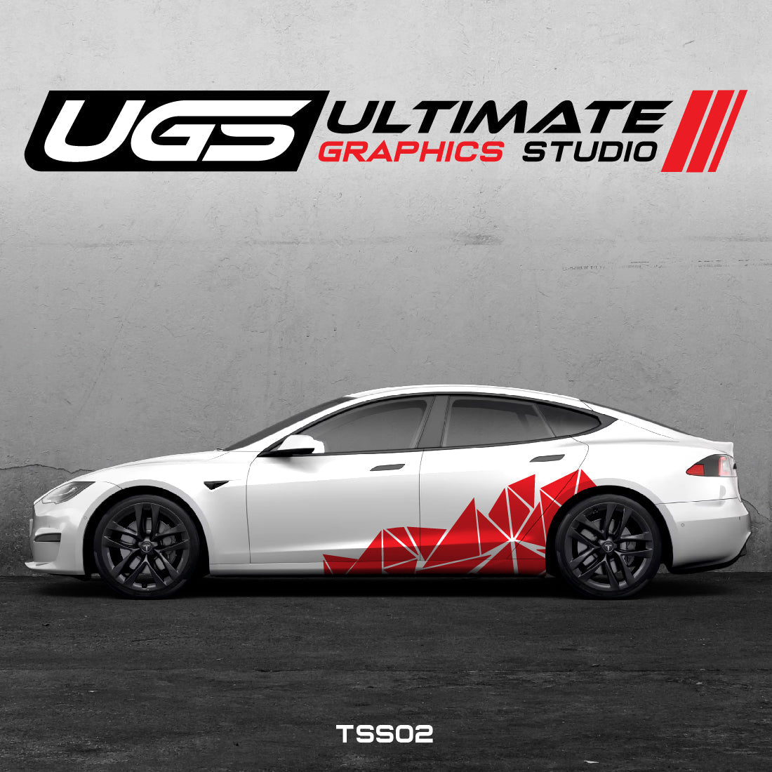 Tesla Pattern Side Graphics