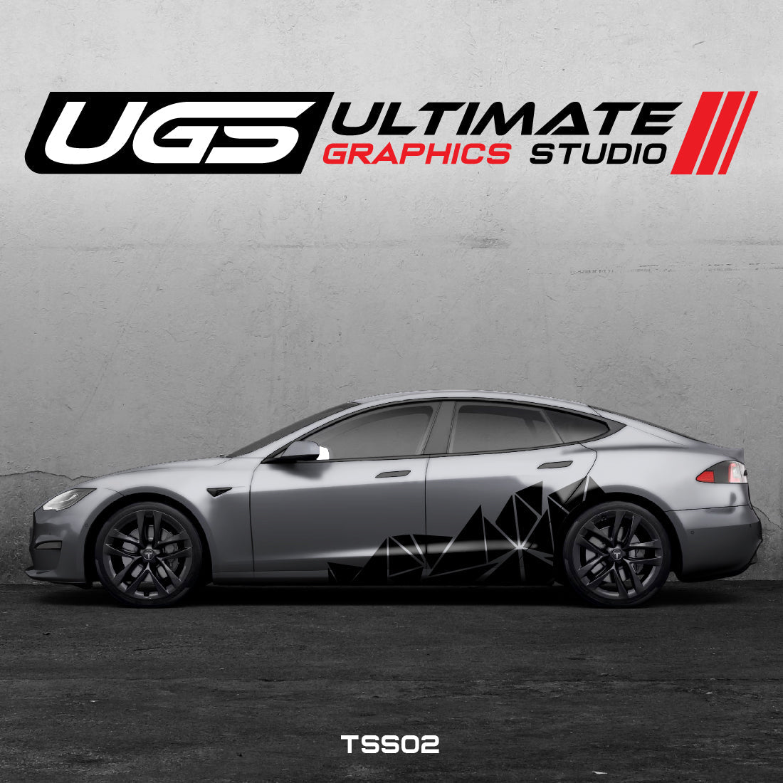 Tesla Pattern Side Graphics