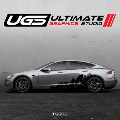 Tesla Pattern Side Graphics