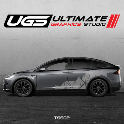 Tesla Pattern Side Graphics
