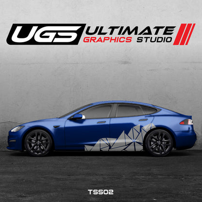 Tesla Pattern Side Graphics