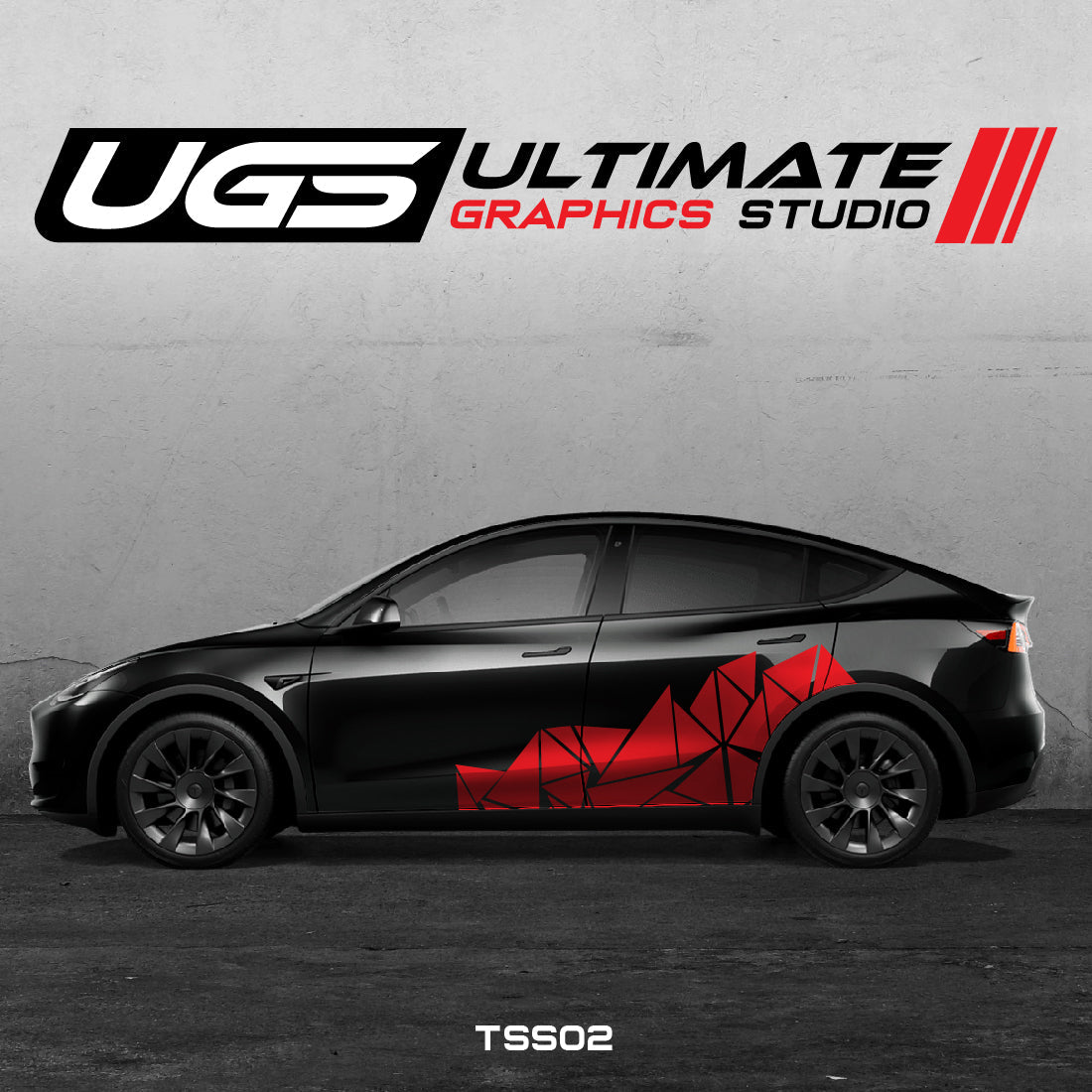 Tesla Pattern Side Graphics
