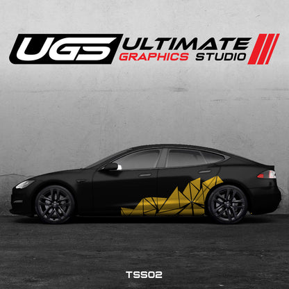Tesla Pattern Side Graphics