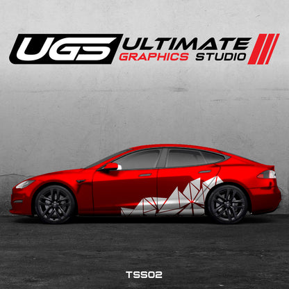 Tesla Pattern Side Graphics
