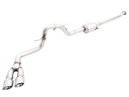 AWE Tuning 0FG Dual Side Exit Exhaust for '21+ Ford F150 - 4.5" Chrome Silver Tips 3015-22067