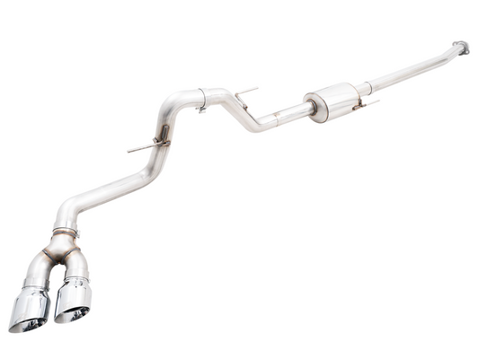 AWE Tuning 0FG Dual Side Exit Exhaust for '21+ Ford F150 - 4.5" Chrome Silver Tips 3015-22067