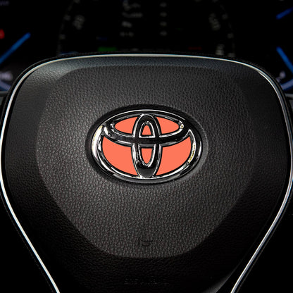 Custom Color Steering Wheel Decal for Toyota Models 2007-2024