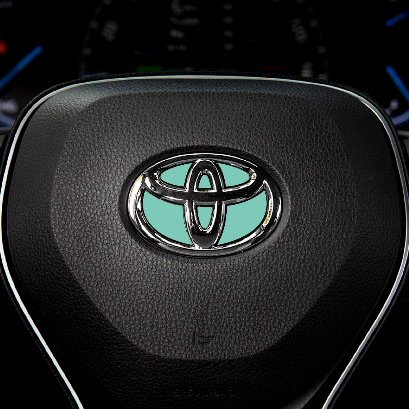 Custom Color Steering Wheel Decal for Toyota Models 2007-2024