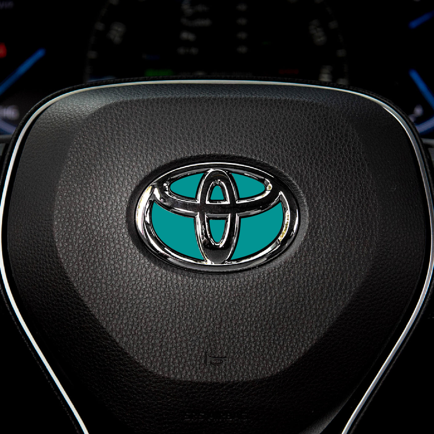 Custom Color Steering Wheel Decal for Toyota Models 2007-2024