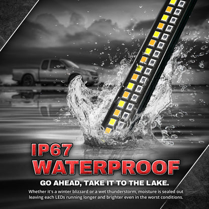 Redline Double Row LED Tailgate Light Bar with Reverse Light, Brake Light, Turn Signals and Hazard Light