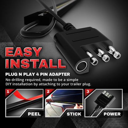 Redline Double Row LED Tailgate Light Bar with Reverse Light, Brake Light, Turn Signals and Hazard Light