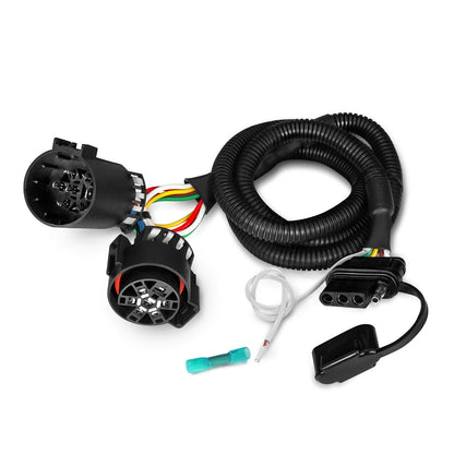 OPT7 Redline Dual 7-Pin Splitter with Reverse Wire to 43 Inches 4-Pin Extension Adapter Harness