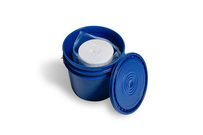 Blue Bucket & 300 Spunlace Prep Wipes | Dry Wipe Cleaning System| Telesto Products