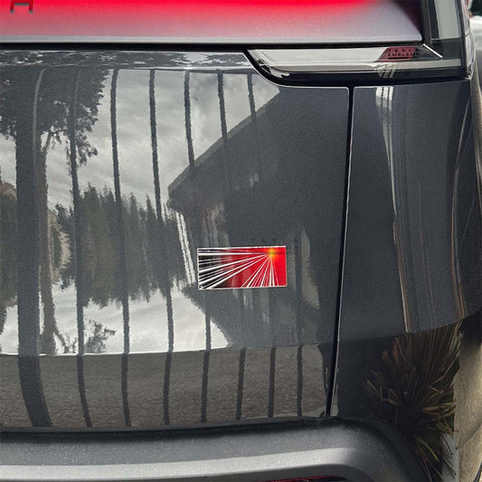 Launch Performance Mode Badge | Embossed Metal Rear Trunk Badging