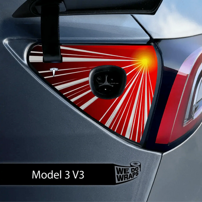 Launche Performance Mode Tesla Charge Port Wrap | Model 3