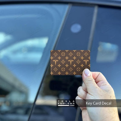 Designer LV Pattern Keycard Decal