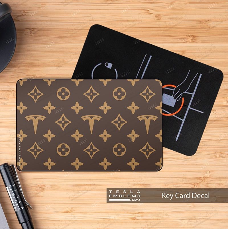 Designer LV Pattern Keycard Decal