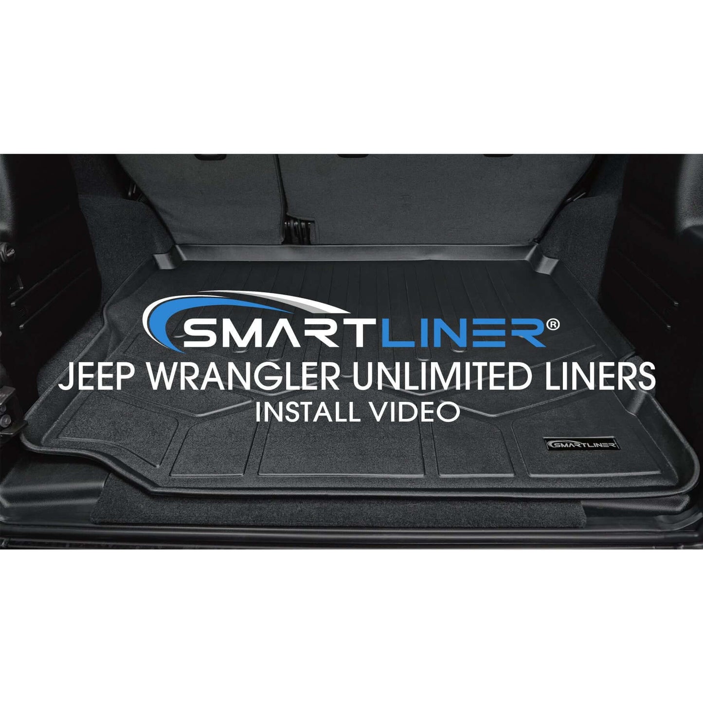 SMARTLINER Floor Liners for 2018-2024 Wrangler JL Unlimited (No Sub and No Flat Load Floor)