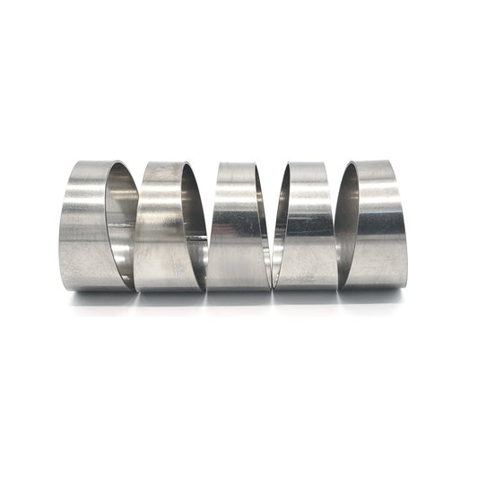 1.625" 16ga Long Radius (1.5D) Pie Cut 304 Stainless (45° Bend - 5 Pieces Total)