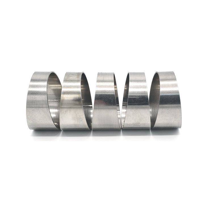 3.500" OD x 0.047" (1.2mm) Long Radius (1.5D) Pie Cut CP1 Titanium (45° Bend - 5 Pieces Total)