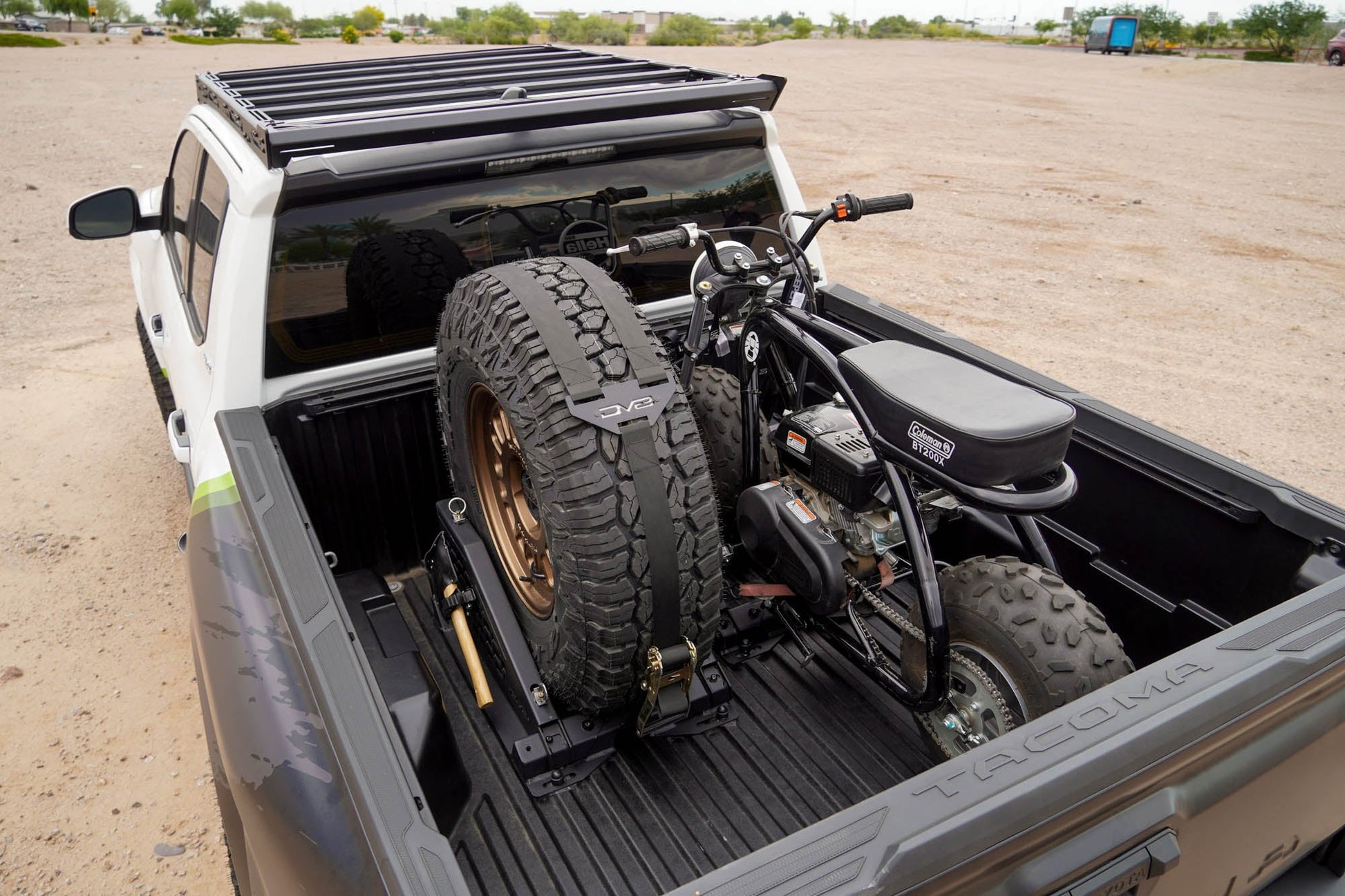 Versatile Universal Tire Carrier & Accessory Mount for Spares and Off-Road Gear