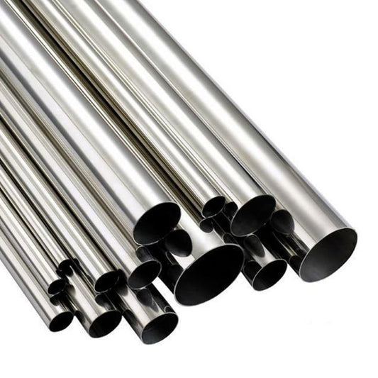 1.625" OD x 16ga (0.065") Round Tube - Polished OD - 304 Stainless - 2 Foot Length