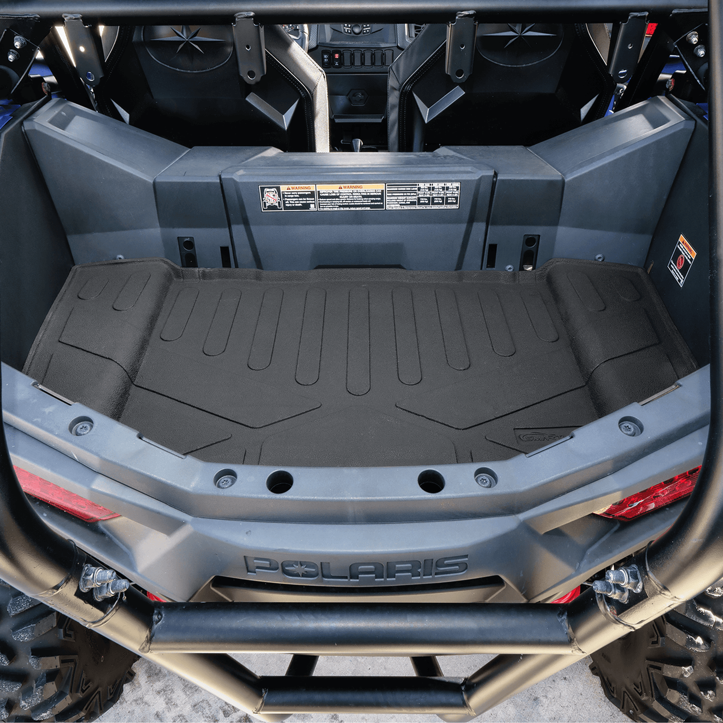 SMARTLINER Rugged Rubber Bed Mat Liner Compatible With 2020-2025 Polaris RZR Trail/Trail S