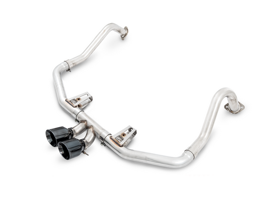 AWE Tuning Track Edition Exhaust for Porsche 718 Boxster / Cayman - Diamond Black Tips 3010-33048