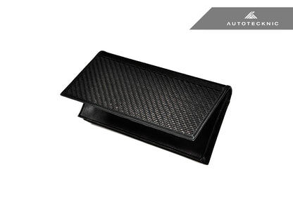 AutoTecknic Carbon Fiber Long Leather Wallet Pouch